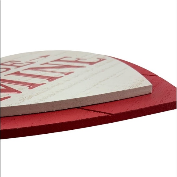 Valentines Wall Hanging Double Layer Heart Wood Plaque 10” X 9.6” NEW - Picture 4 of 6